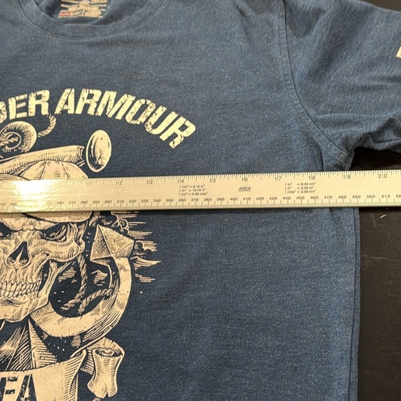 Under Armour Men's UA Freedom by Sea Short Sleeve Blue T-Shirt size Small - Picture 8 of 9